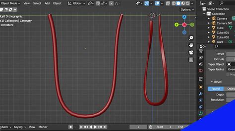 Add Hanging Wires Or Cables In Blender 3D Catenary Curves