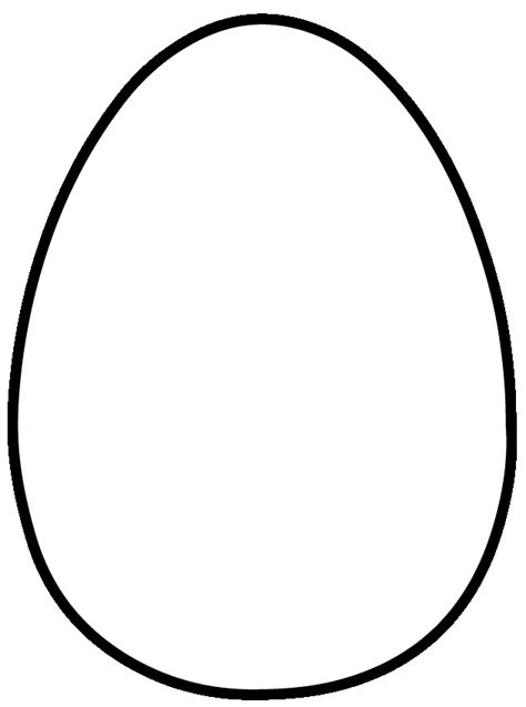 Egg Outline Printable