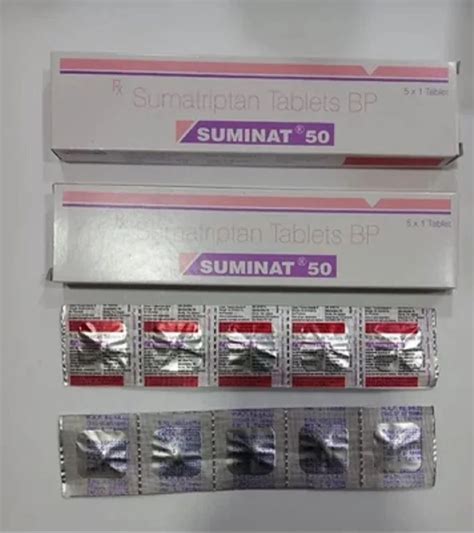 Suminat Sumatriptan 50 Mg Tablets At Rs 120stripe Imitrex Tablet In Nagpur Id 2852632032473