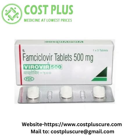 Virovir Famciclovir Tablet 500 Mg At Rs 319 Stripe In Nagpur ID