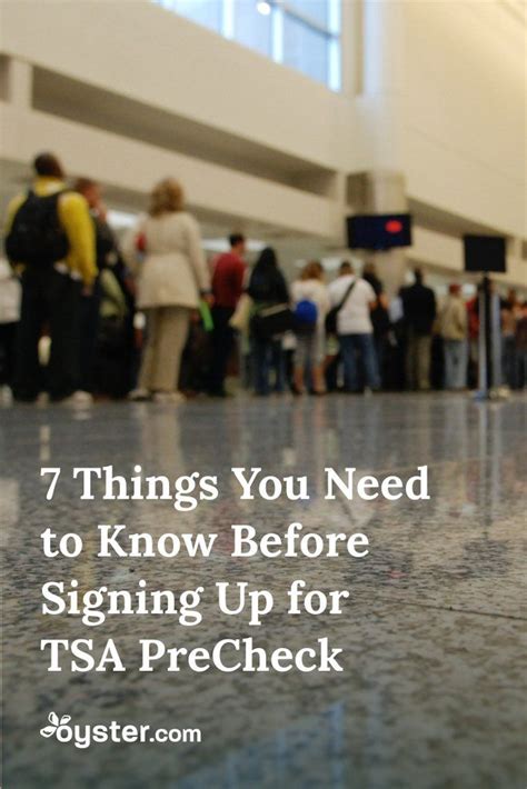 7 Things You Need To Know Before Signing Up For Tsa Precheck Oyster