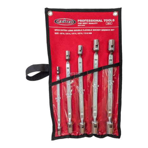 Extra Long Double Flexible Socket Set Reach Bolts In Tight Spaces