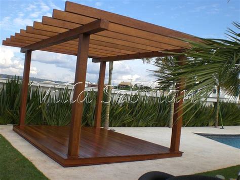 Pergolado Em Madeira Cumaru Outdoor Structures Pergola Outdoor