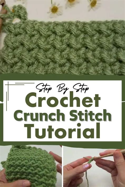 Crochet Crunch Stitch Tutorial Step By Step All Thing Crafts