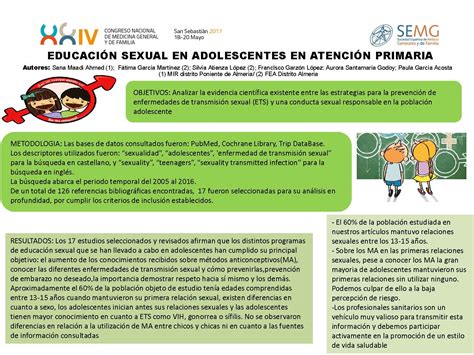 Educación sexual en adolescentes en atención primaria Educación sexual