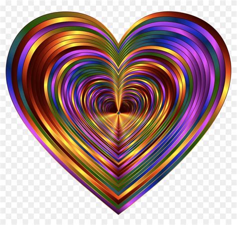 Psychedelic Heart Drawings Psychedelic Hearts Hd Png Download