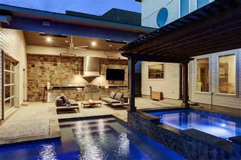 Contemporary Outdoor Living In Houston Texas Custom Patios