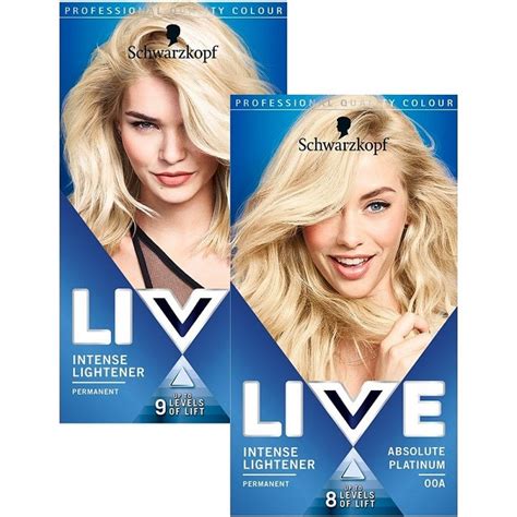 Schwarzkopf Live Intense Lightener Permanent Hair Colour Hamnas Beauty