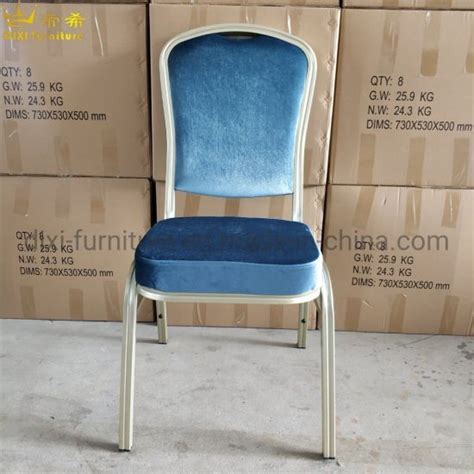 Metal Hotel Wedding Reception Standard Banquet Hall Dining Chairs In