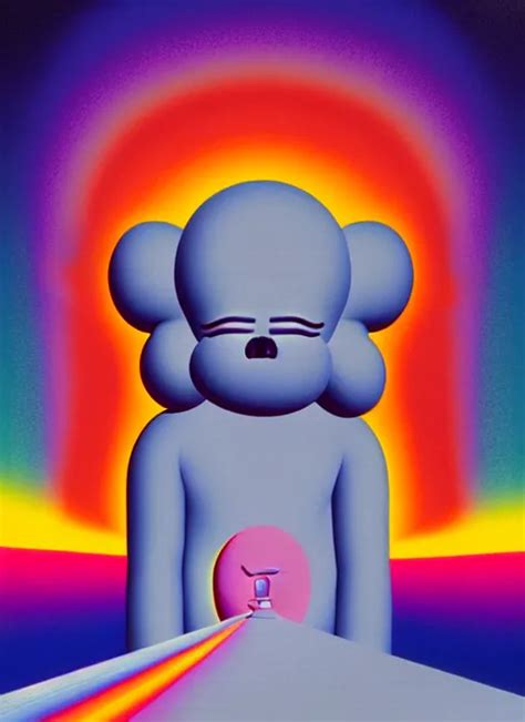 God By Shusei Nagaoka Kaws David Rudnick Airbrush Stable Diffusion