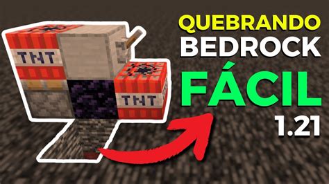 Como Quebrar A Bedrock No Minecraft Java Bedrock Tutorial