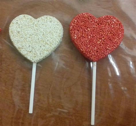 Paletas En Forma De Corazon Amaranto Con Chocolate Amaranto Con