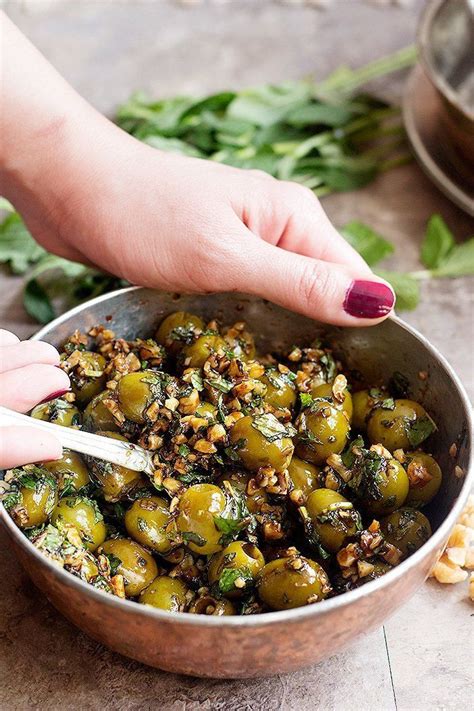 Serve Marinated Olives As An Appetizer Or Side Dish With Different Rice