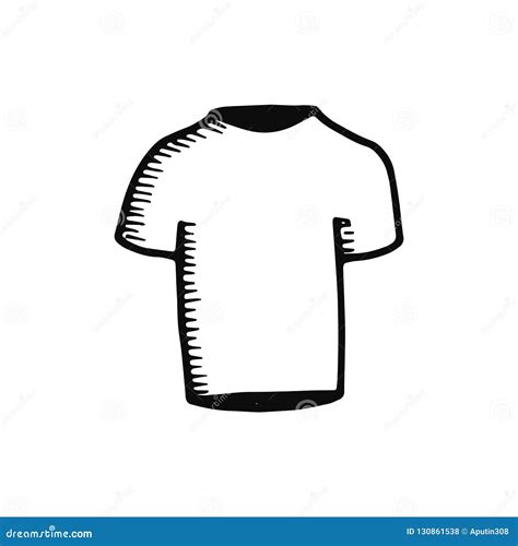 Dibujo Y Silueta De Camiseta Aislada Vectorial Vector Premium The