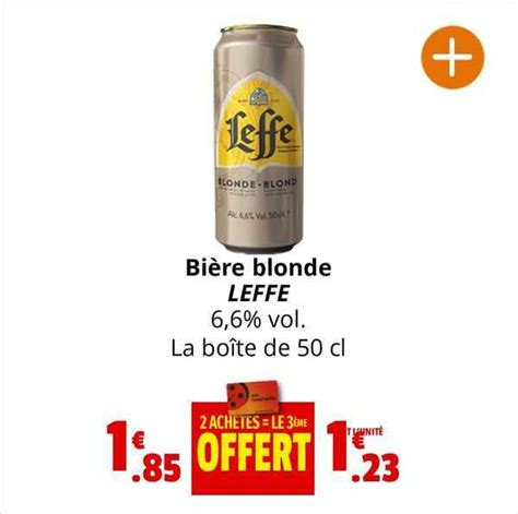 Promo Bière Blonde Leffe chez Coccinelle Supermarché iCatalogue fr