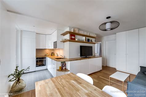 Rénovation complète d un appartement de 50m2 dans Paris Transition