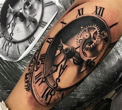 Clock Tattoo Drawing