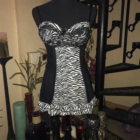 Rampage Intimates Sleepwear Nwot Vintage Rampage Teddy Chemise Slip Lingerie Poshmark