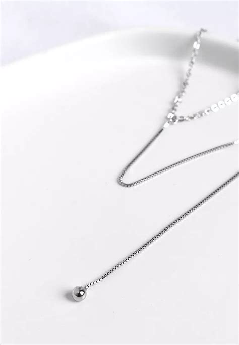 Buy LYCKA LDR9063 S925 Silver Mini Sphere Necklace Online ZALORA Malaysia