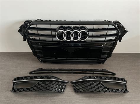Решітка Audi A4 B8 рестайлинг Black Line: 4 900 грн. - Решітка ...