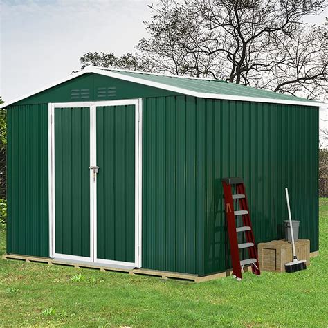 Evedy 6x8 Ft Outdoor Metal Storage Shedwaterproof Metal