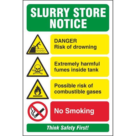 Slurry Store Notice Farm Signs Farm Notice Safety Signs Ireland