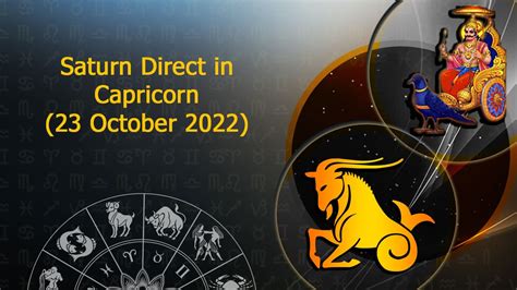 Saturn Direct In Capricorn October