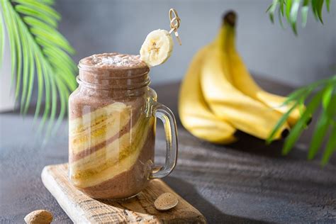 Prepara Un Desayuno Saludable Con Este Licuado De Pl Tano Con Chocolate