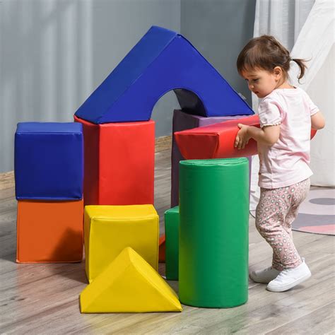 Soozier 11-Piece Toddler Soft Foam Climbing Blocks, Boys & Girls Aged 1