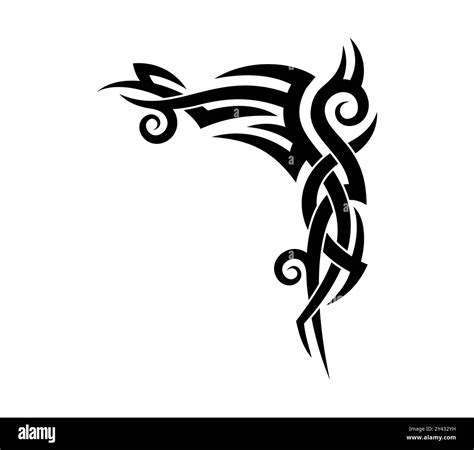 Celtic Or Maori Polynesian Tribal Tattoo Ornament And Hawaiian Pattern