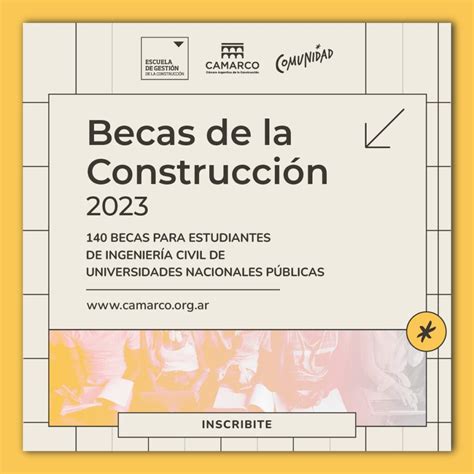 Becas de la Construcción 2023 – CAMARCO