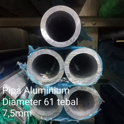 Jual Pipa Aluminium Od 61 X Id 46 X 100 Pipa Alumunium Shopee Indonesia