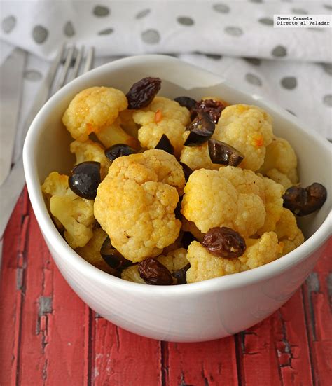 Ensalada De Coliflor Con Aceitunas Y Azafr N