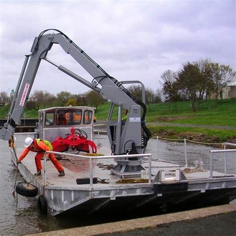 Work Barge 14 M Alumarine Shipyard Inboard Aluminum