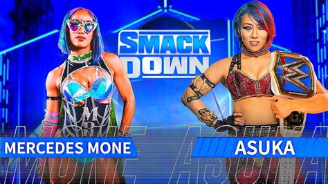 Wwe K Smackdown Mercedes Mone Vs Asuka Youtube