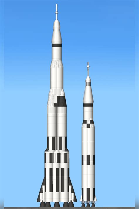 Saturn 8 Nova And Saturn V Next To Each Other Rspaceflightsimulator