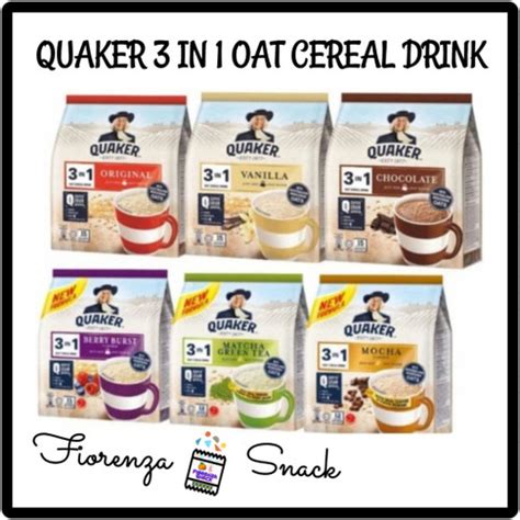 Jual Quaker Oat Cereal Drink In Malaysia Quaker Oatmeal Varian