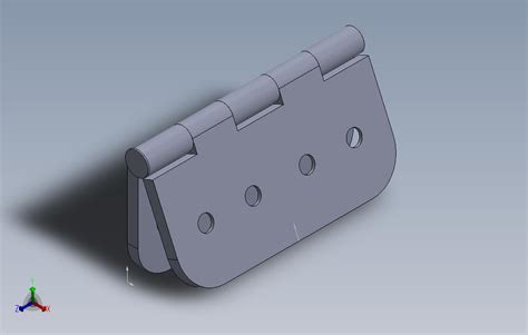 简单的铰链solidworks 2013模型图纸免费下载 懒石网