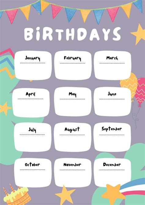 Birthday Reminder Printable - diy Thought