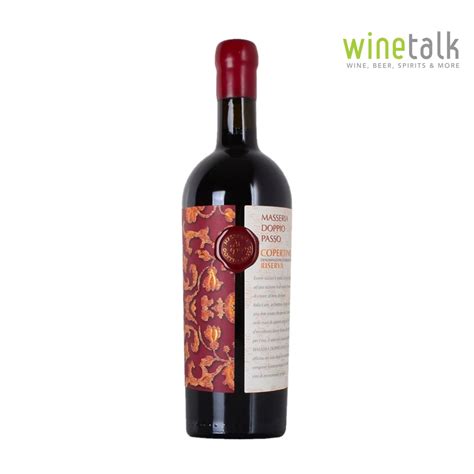 Masseria Doppio Passo Copertino Riserva 750ml 2017 14alc Wine Talk