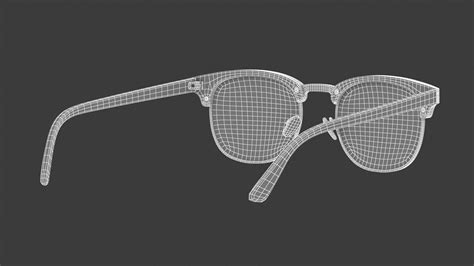 Retro Browline Glasses 3d Model Cgtrader