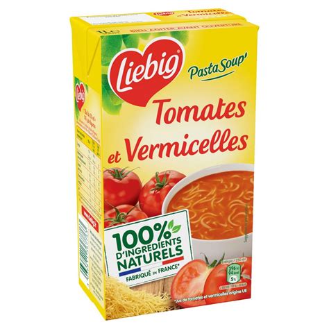 LIEBIG Soupe Tomates Et Vermicelles 4 Personnes 1l Pas Cher Auchan Fr