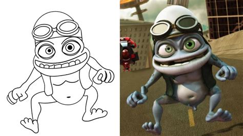 How To Draw Crazy Frog Axel F A Ring Ding Ding Drawing Easy