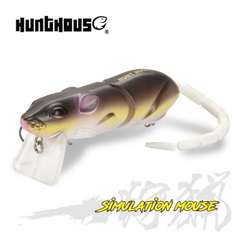 Hunthouse Swimbait Mouse Fishing Lure Artificial Plastic Floating