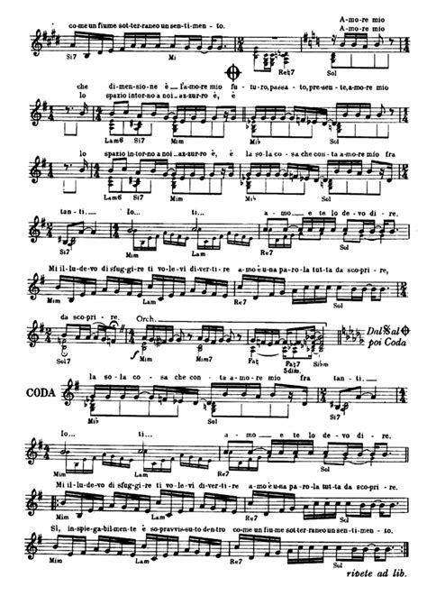 Mi Ti Amo Sheet Music Easy Sheet Music