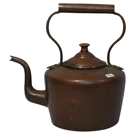 Antique A Heavy English Copper Tea Kettle TC 04 For Sale At 1stDibs