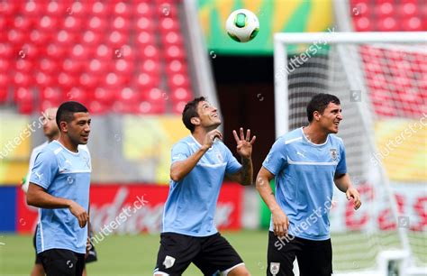 Uruguay National Soccer Team Players During Editorial Stock Photo ...