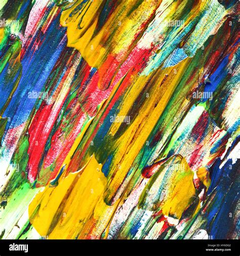 Variegated Oil Painting Texture With Brush Strokes Colorful Abstract