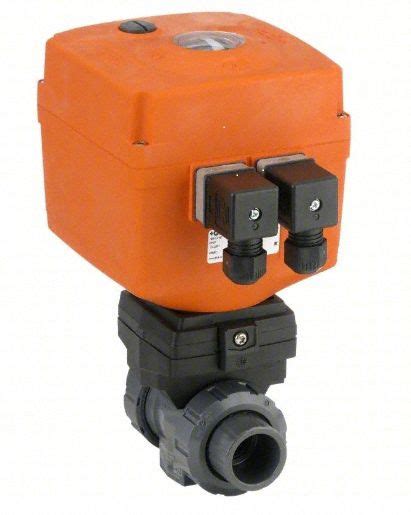 Gf Piping Systems In Pvc Electrically Actuated Two Way Ball Valve