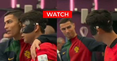 Watch Cristiano Ronaldo Greets Son Heung Min Before Portugal Vs South